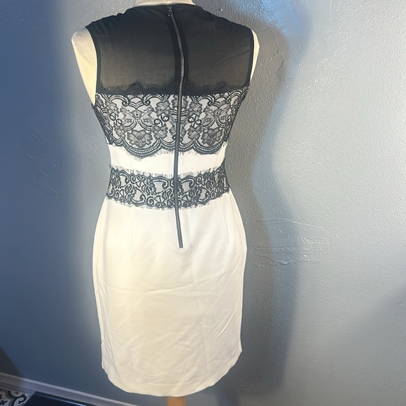 Black and white dress. Black lace. Size 6 Rachel Roy - Picture 3 of 7